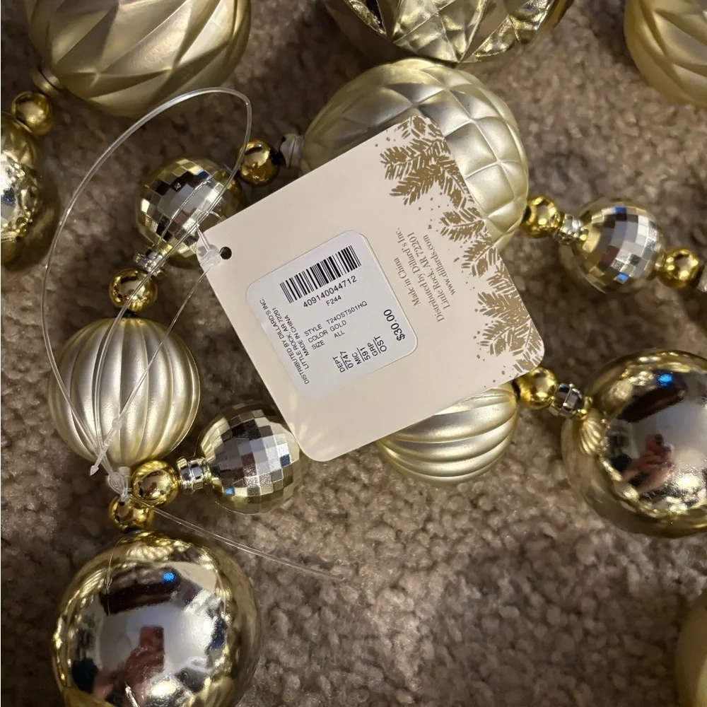 6’ Shatterproof Christmas Ornament Garland
